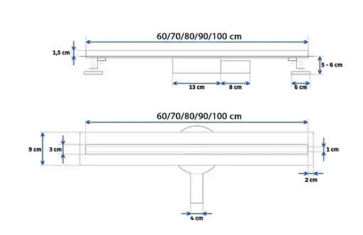 Душовий канал Rea Neo Slim Pro 60 см brushed copper REA-G0650 - фото 8