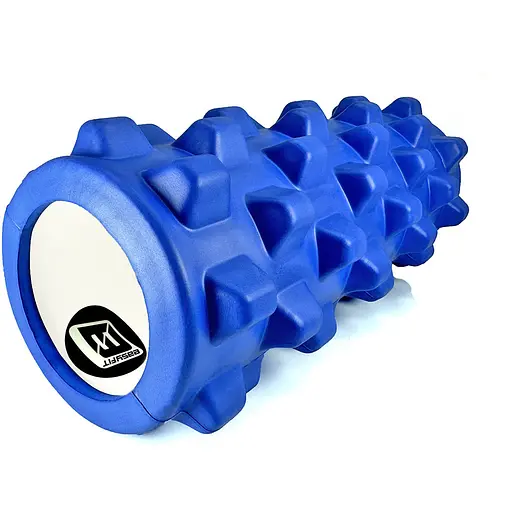 Массажный ролик EasyFit Grid Roller PRO 33 см Синий (EF-2015-BL) - фото 1