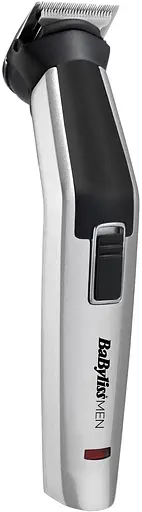 BaByliss Набір для стрижки, для бороди, вусів, голови, носа і тіла, акум., вібраційний мотор, насадок-8, чохол, сталь, сірий - фото 9