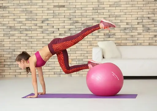 М'яч для фітнесу (фітбол) Power System PS-4011 Ø55 cm PRO Gymball Pink (4011PI-0) - фото 8