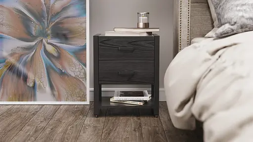 Тумба універсальна Вів'єн 2/1 50x41x40 чорний ДСП Сосна Кембра 16мм FRD-104175