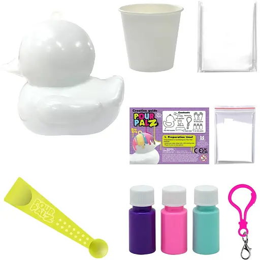 Набор для творчества ToyMonster Флюид Арт Брелок Утенок в ассортименте (GS-G26262) - фото 13