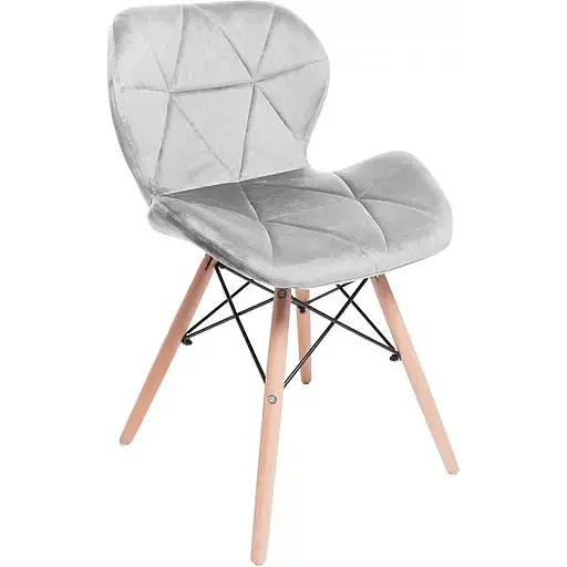 Стілець GT Racer X-D27 Velvet сірий - фото 1