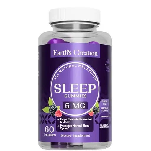 Мелатонін Earths Creation Melatonin 5 mg Sleep 60 шт. (1091-821 834)