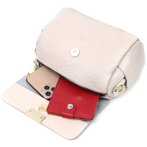 Женская кожаная сумка Vintage с оригинальным плечевым ремнем 20.5х13х9.5 см sum0029005 - фото 8