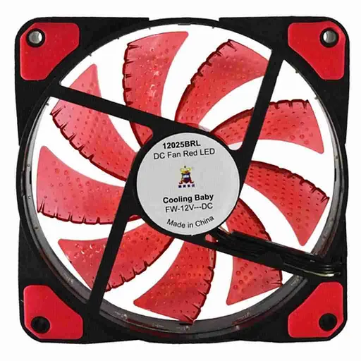 Вентилятор Cooling Baby Cooler 120mm Red (12025BRL) - фото 2