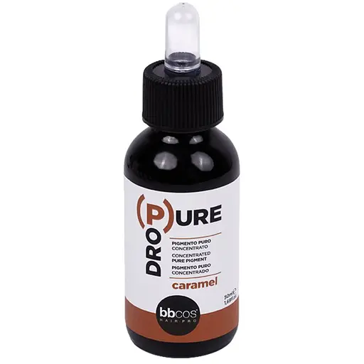 Премиальный концентрированный прямой пигмент для волос BBcos DroPure Caramel с эффектом карамельно-янтарного сияния 50 мл - фото 1