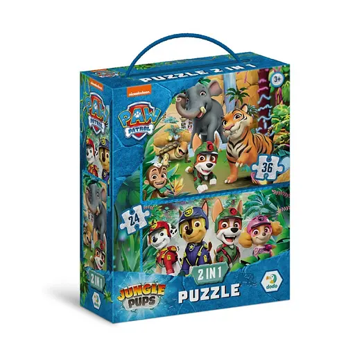 Пазл дитячий 2 в 1 Пригоди у джунглях 200572, 36 елементів
