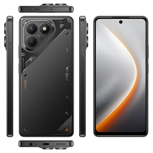 Смартфон Tecno Pova 7 Neo LJ6 8/128GB Geek Black (4894947086786) - фото 2