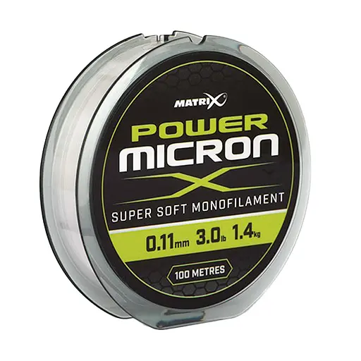 Леска Matrix Power Micron X 100 м 0.11 мм 3.0 lb / 1.4 кг
