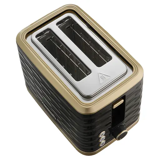 Тостер Sencor 930 Вт подогрев размораживание подсветка пластик черно-золотой - фото 4