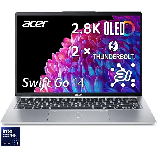 Ноутбук Acer Swift Go 14 SFG14-73-55CQ Ultra 5 125U la 43GHz,14'',16GB LPDDR5X,512GB,Без ОС - фото 1