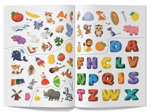 Перші розвивальні наліпки. English ABC. 65 наліпок - фото 5