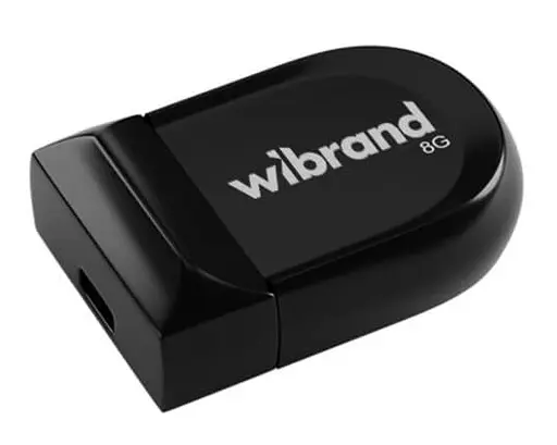 Flash Wibrand USB 2.0 Scorpio 8Gb Black - фото 1