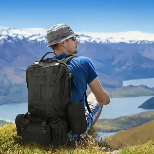 Рюкзак тактический с подсумками Digital Eagle B08 55 литр / Военный, штурмовой / Армянский Оливковый - фото 3