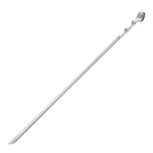 Шампур кутовий із харчової нержавіючої сталі 55 см (товщина 1 мм), Wood&Steel 84127 - фото 1