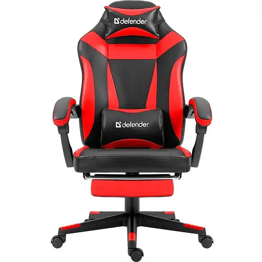 Кресло игровое Defender Cruiser 50 мм Класс 4 подножка Black/Red