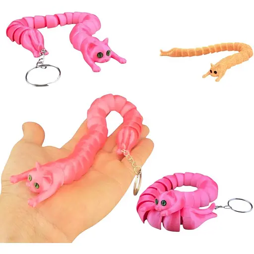 3D Игрушка Кот Батон, 30 см, подвижный, светится в темноте