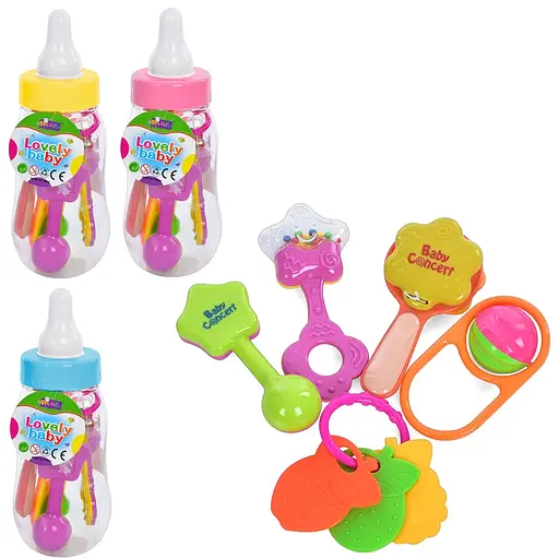 Погремушка в колбе 2828A-46, 5 шт., от 8 см (в ассортименте) - фото 3