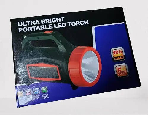 Мощный светодиодный аккумуляторный фонарь JY-1169 прожектор переносной фонарь для охраны - фото 7