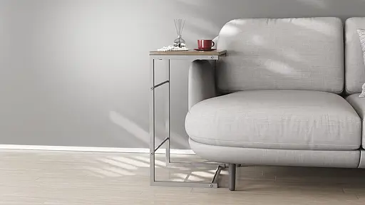 Столик Терри Ferrum-decor 650x440x330 Серый металл ДСП Дуб Сонома Трюфель 16 мм (FRD-104666) - фото 2