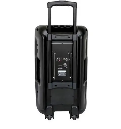 Портативная колонка ZPX ZXX-1011 с 2 микрофонами и пультом Акустическая система 800Вт RGB подсветка Черный - фото 6