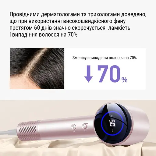 Фен для волосся AIMED Hair Master PRO рожевий - фото 7