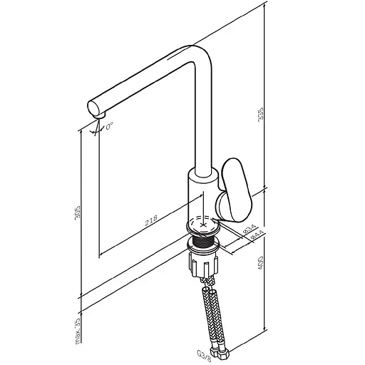 Змішувач для кухні AM.PM Like F8005022 - фото 6