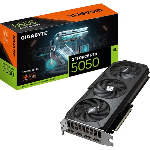 Відеокарта Gigabyte GeForce RTX 5050 Gaming OC 8GB (GV-N5050Gaming OC-8GD) EU [149009]
