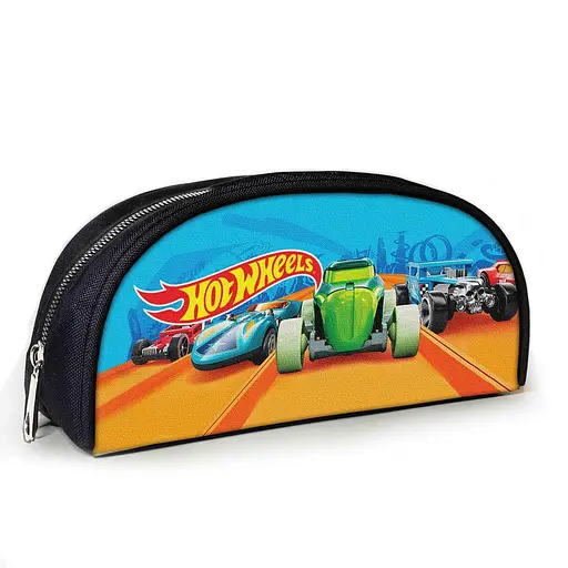 Пенал шкільний з принтом Hot Wheels 23х10х8 см дитячий для хлопчика (3962)