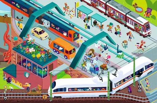 Книга Мой первый иммельбух. Поезда. Автор – Штефан Ломп (ARTBOOKS) - фото 2