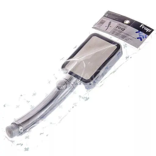 Ручной душ-распылитель 1-режим хром Frap F012, Хром - фото 4