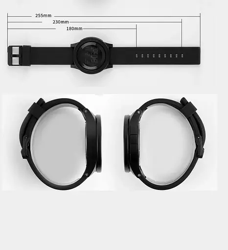 Наручний годинник Skmei 1193 з підсвічуванням Чорний - фото 7