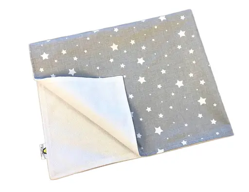 Непромокаемая пеленка Moontime "Звездопад на сером" - фото 1