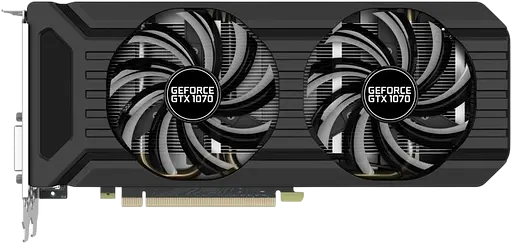 Видеокарта GeForce GTX 1070 8GB Palit Dual (NE51070015P2-1043D) Б/У