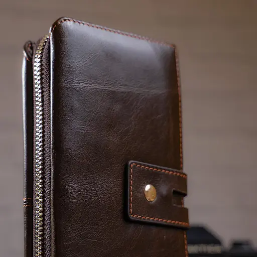 Чоловічий шкіряний клатч Vintage 19,5х10х3,5 см sum0012745 - фото 7