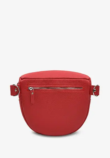Шкіряна сумка поясна-кроссбоді Vacation червона флотар - фото 4