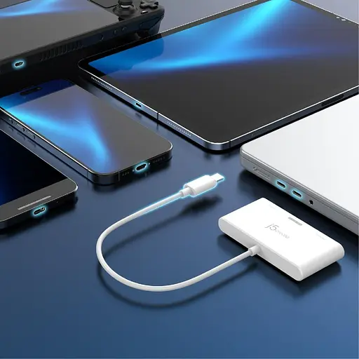 USB-хаб j5create JCA399-N, USB Type-C 3-в-1 (JCA399-N) - фото 3