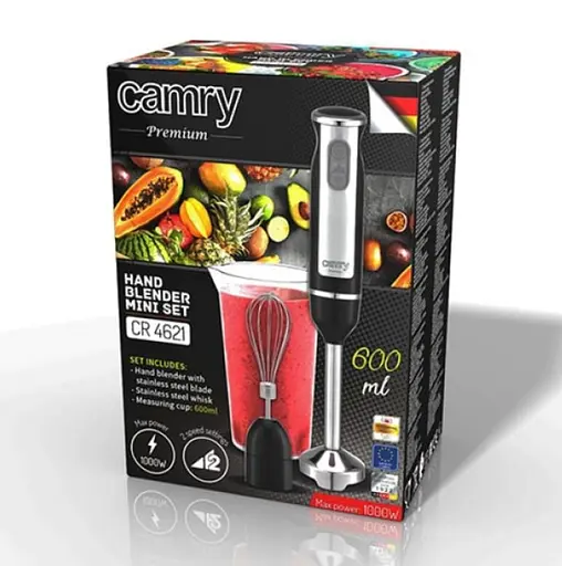 Ручной Погружной Блендер Миксер 2в1 Camry CR 4621 1000Вт Польша - фото 9