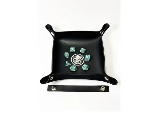 Настольная игра Планета Ігор Лоток для кубиков Ктулху (черный) (Dice tray Cthulhu black) (pi-dt001) - фото 7