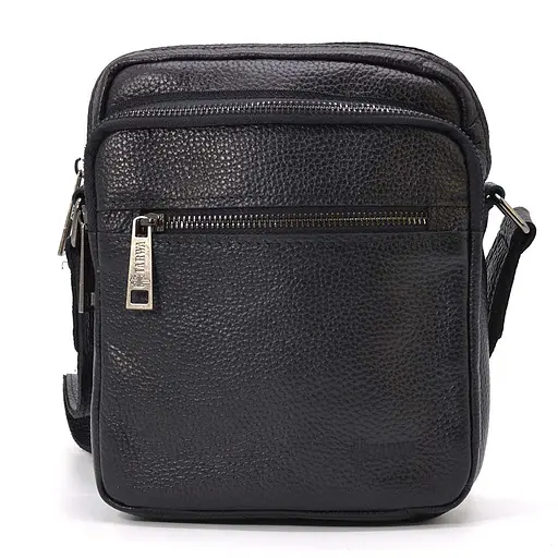 Кожаная мужская сумка через плечо TARWA 17.5х22х6.5 см sum0025879 - фото 4