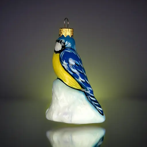 Ялинкова прикраса Різдвяні історії Синиця скло (4820001046342) - фото 2