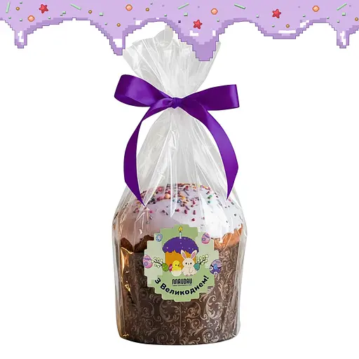 Пасха MAUDAU Пасхальная классическая с изюмом 360 г фиолетовый - фото 1