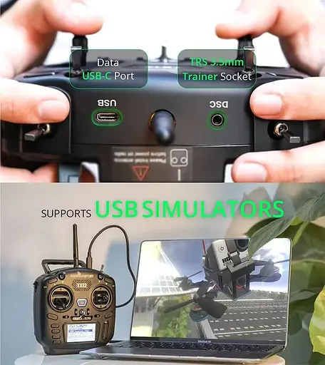 Пульт дистанционного управления RadioMaster TX12 MKII ELRS M2 черный (18771) - фото 7