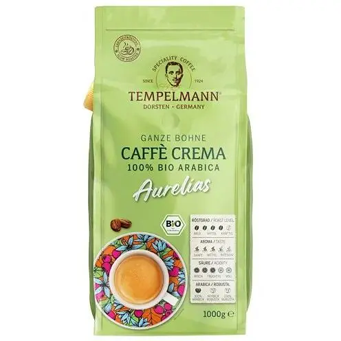 Кава в зернах Tempelmann Aurelias Caffe Crema 1 кг - фото 1