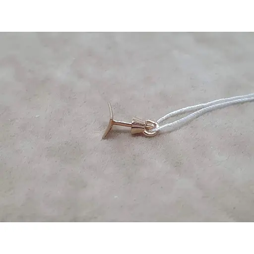 Золотая моносерьга-пуссета Tango. 500049Ш - фото 3