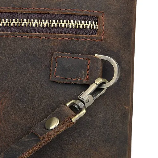 Кожаная барсетка мужская Vintage 26х16,5х2 см acs0015259 - фото 2