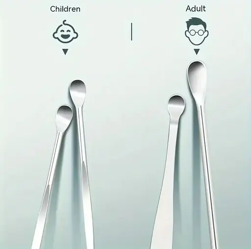 Набор для чистки ушей и удаления ушной серы из 6 инструментов черный - фото 7