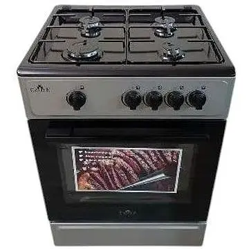 Плита газова Castle CG-60G сіра/чорна без кришки