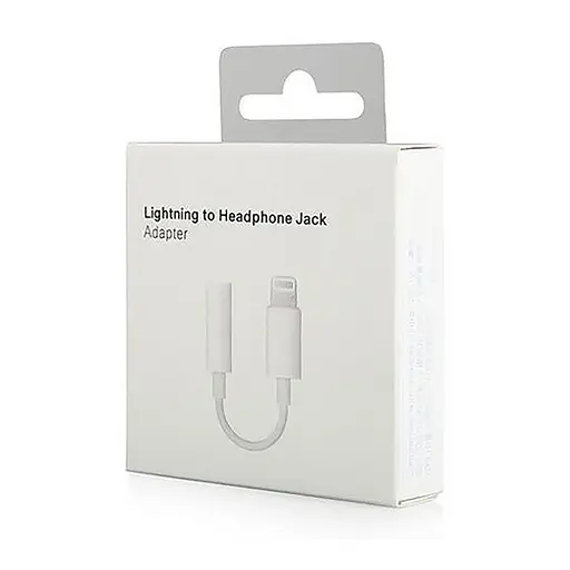 Перехідник Apple LightningTRRS 3.5 F 0.1 м білий працює без блютузу - фото 2